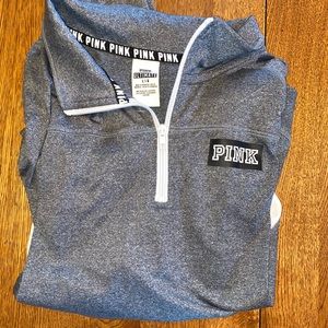 Pink quarter zip